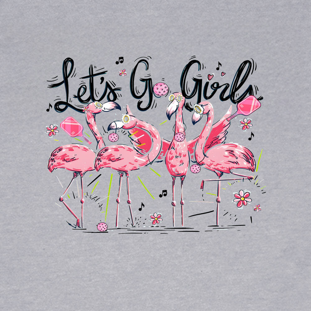 Let'S Go Girls Flamingo Pickleball V1 Unisex T-Shirt - Picklechillz