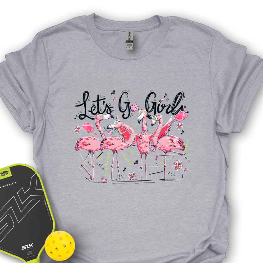 Let'S Go Girls Flamingo Pickleball V1 Unisex T-Shirt - Picklechillz
