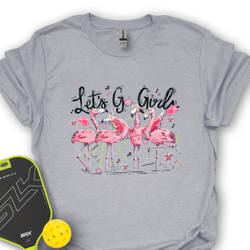 Let'S Go Girls Flamingo Pickleball V1 Unisex T-Shirt - Picklechillz