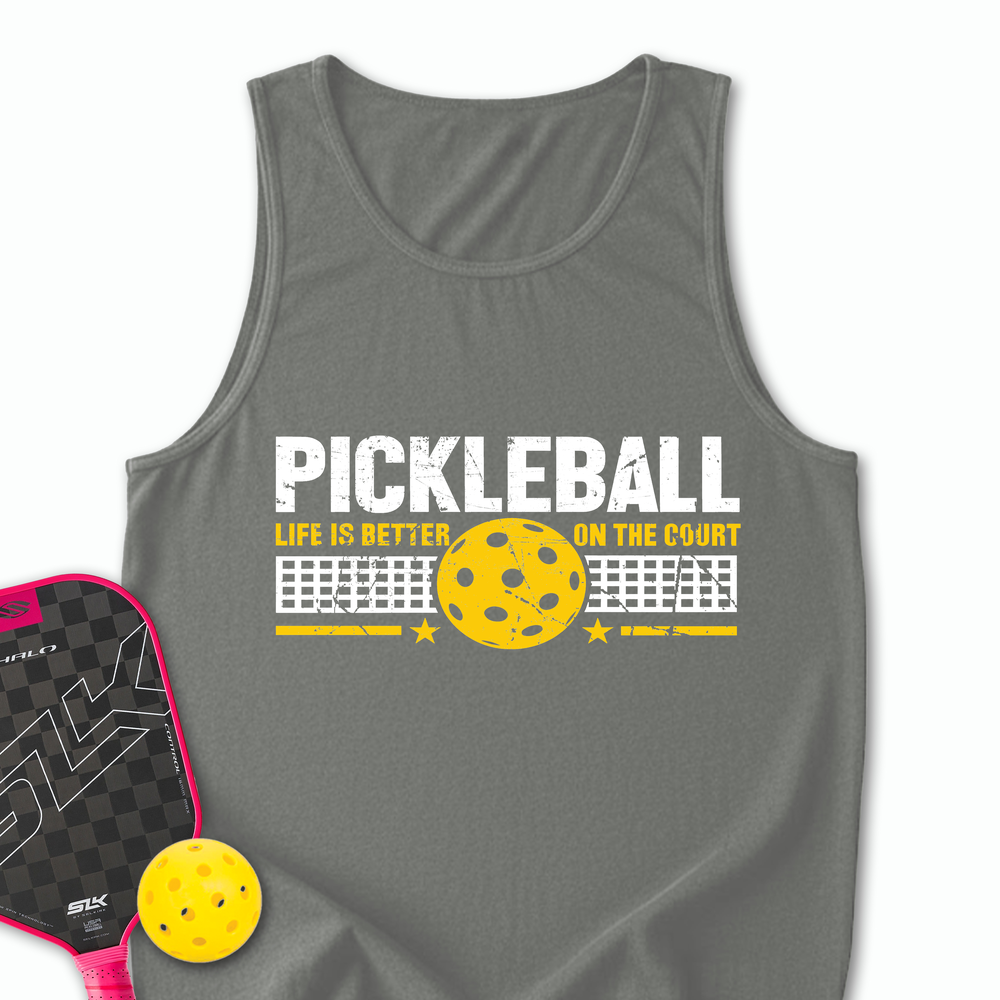 Life Is Better On The Pickleball Court Tank Top - Picklechillz