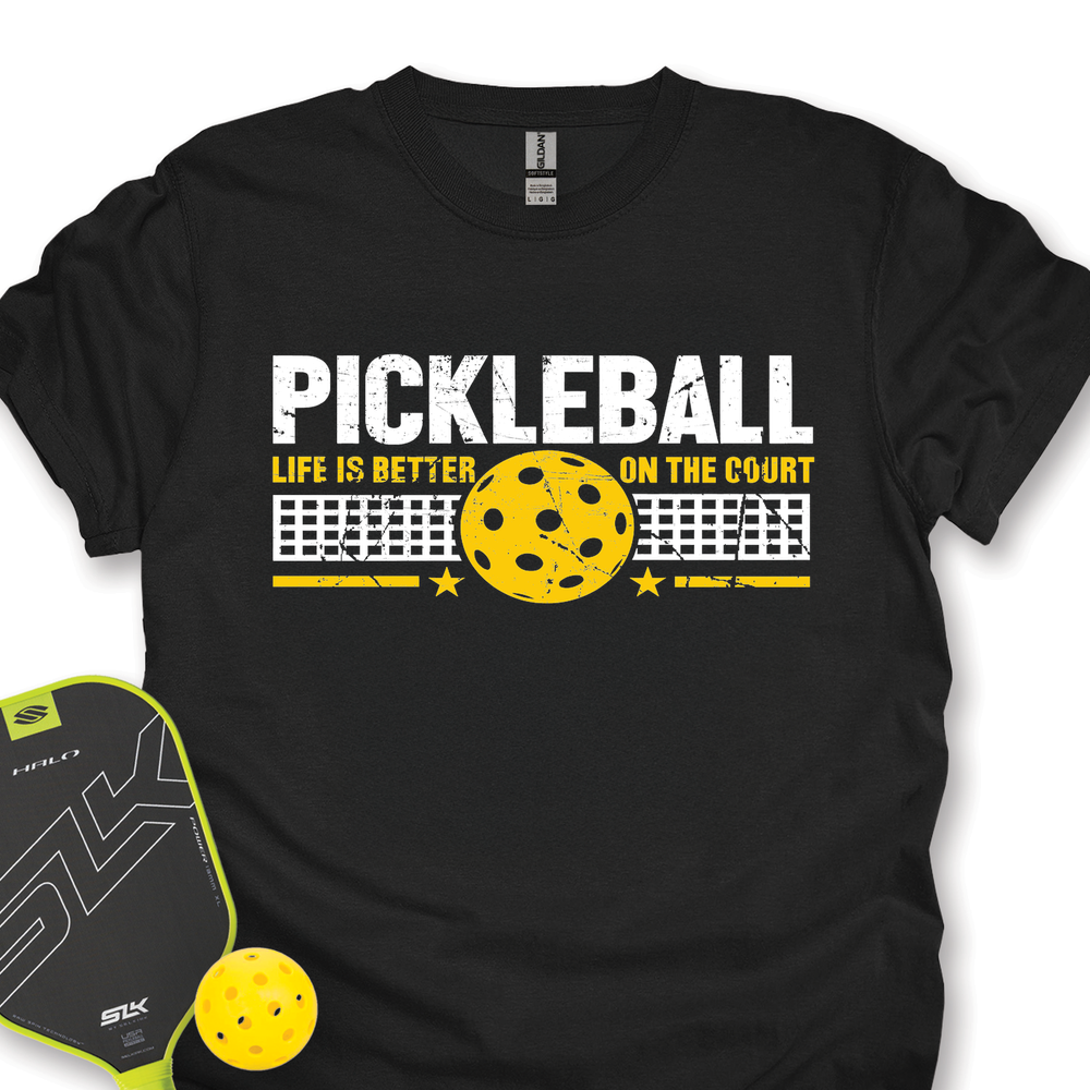 Life Is Better On The Pickleball Court Unisex T-Shirt - Picklechillz