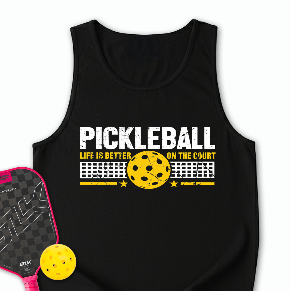 Life Is Better On The Pickleball Court Tank Top - Picklechillz