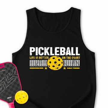 Life Is Better On The Pickleball Court Tank Top - Picklechillz