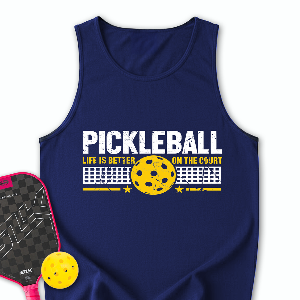 Life Is Better On The Pickleball Court Tank Top - Picklechillz