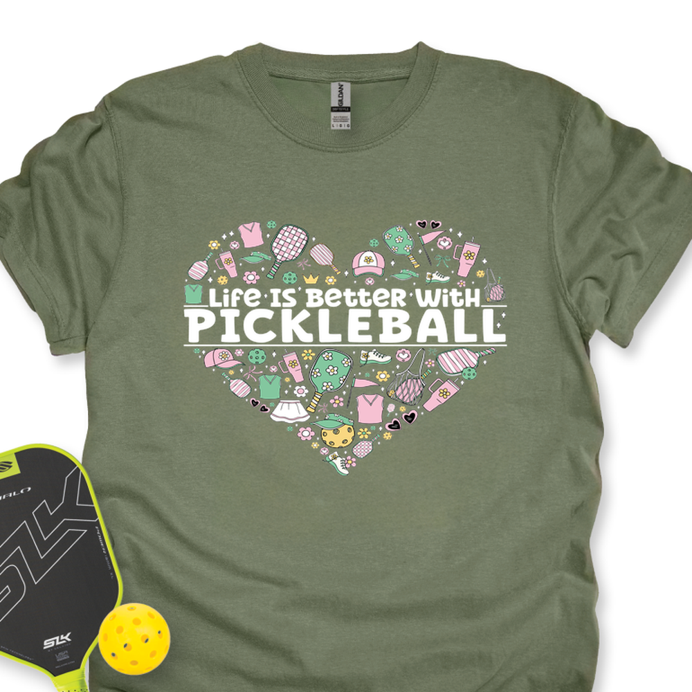 Life Is Better With Pickleball Unisex T-Shirt - Picklechillz