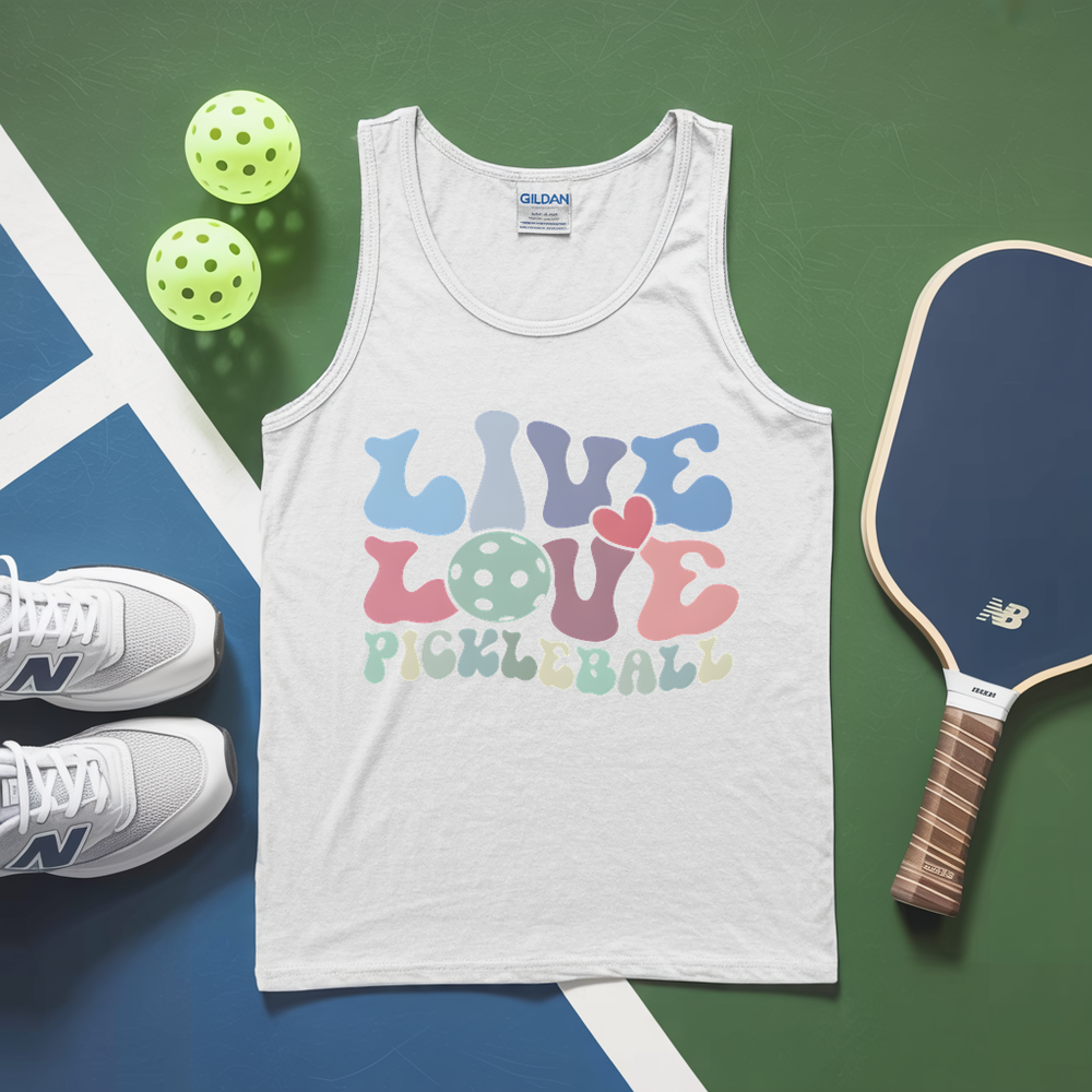 Live Love Pickleball Player Cute Tank Top - Picklechillz