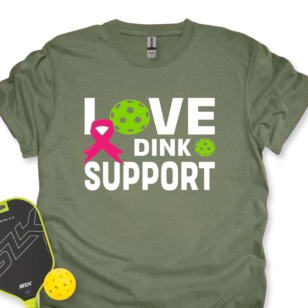 Love, Dink, Support Unisex T-Shirt - Picklechillz