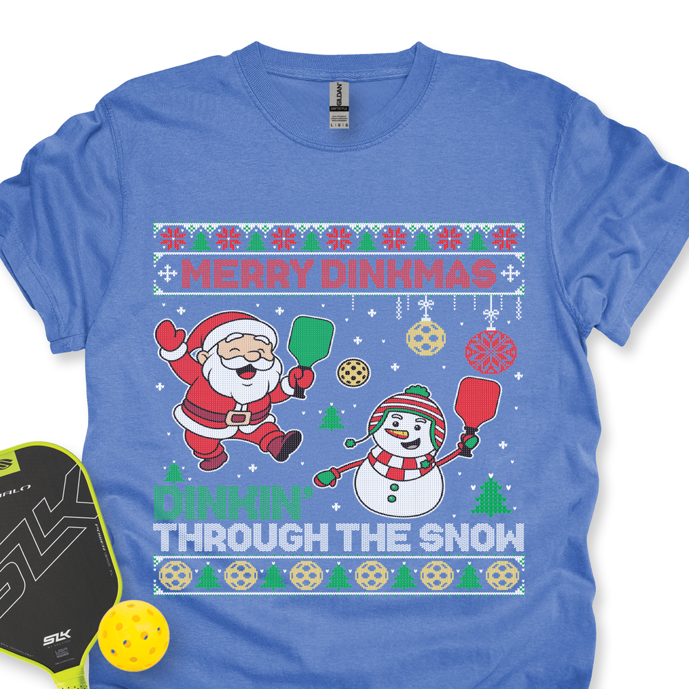 Merry Dinkmas Dinkin’ Through The Snow Unisex T-Shirt - Picklechillz