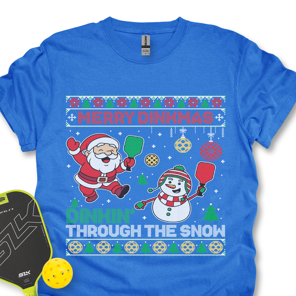 Merry Dinkmas Dinkin’ Through The Snow Unisex T-Shirt - Picklechillz