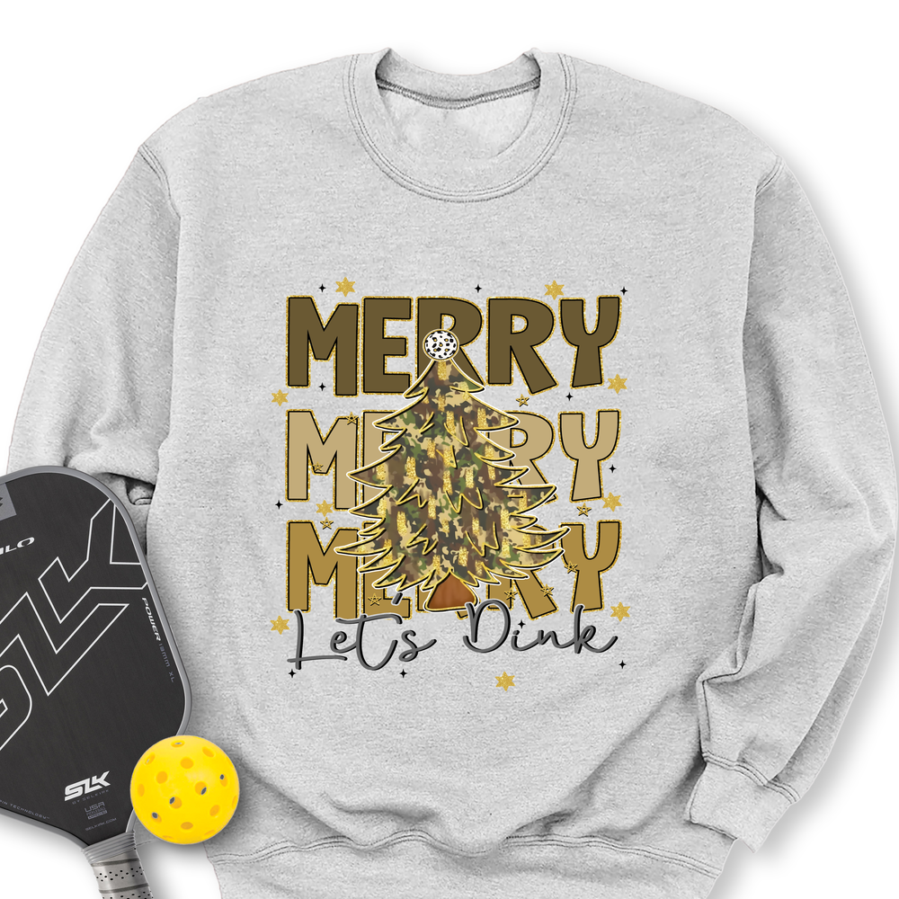 Merry Merry Merry Let’S Dink Sweatshirt - Picklechillz