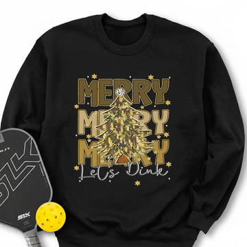 Merry Merry Merry Let’S Dink Sweatshirt - Picklechillz