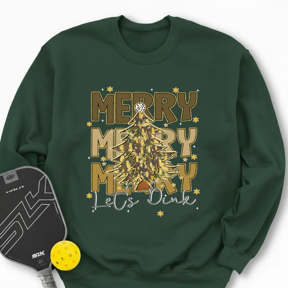 Merry Merry Merry Let’S Dink Sweatshirt - Picklechillz