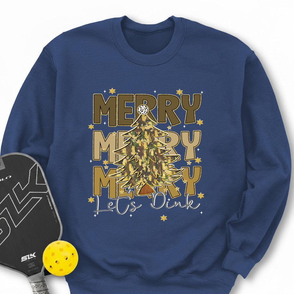 Merry Merry Merry Let’S Dink Sweatshirt - Picklechillz