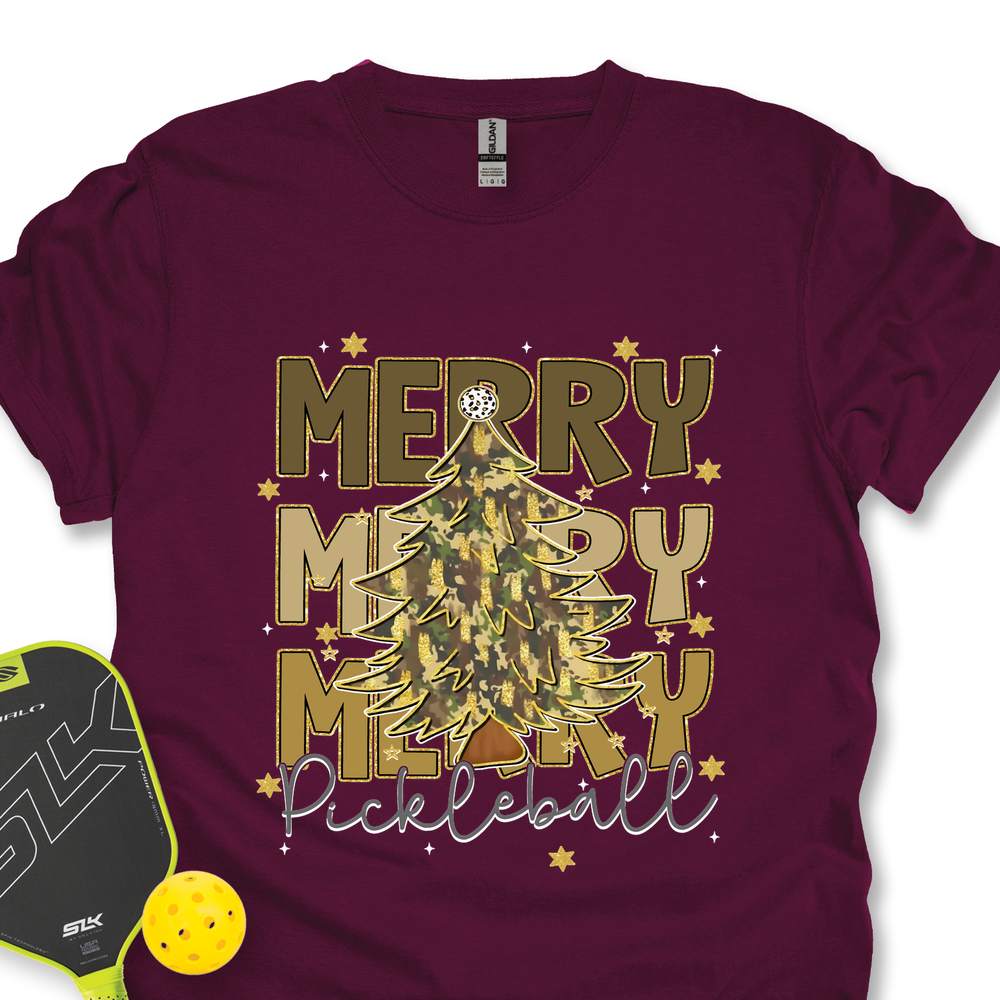 Merry Merry Merry Pickleball Unisex T-Shirt - Picklechillz