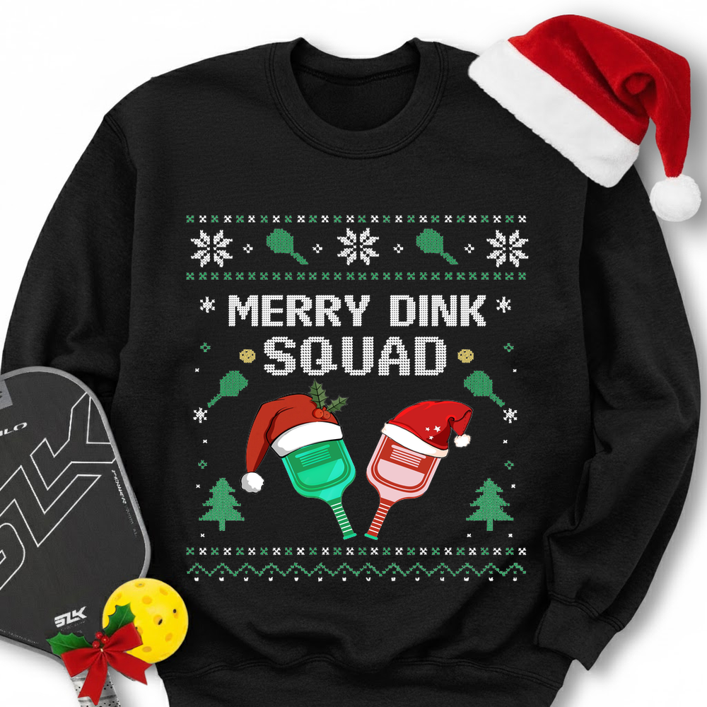 Merry Dink Squad Paddle Sweatshirt - Picklechillz