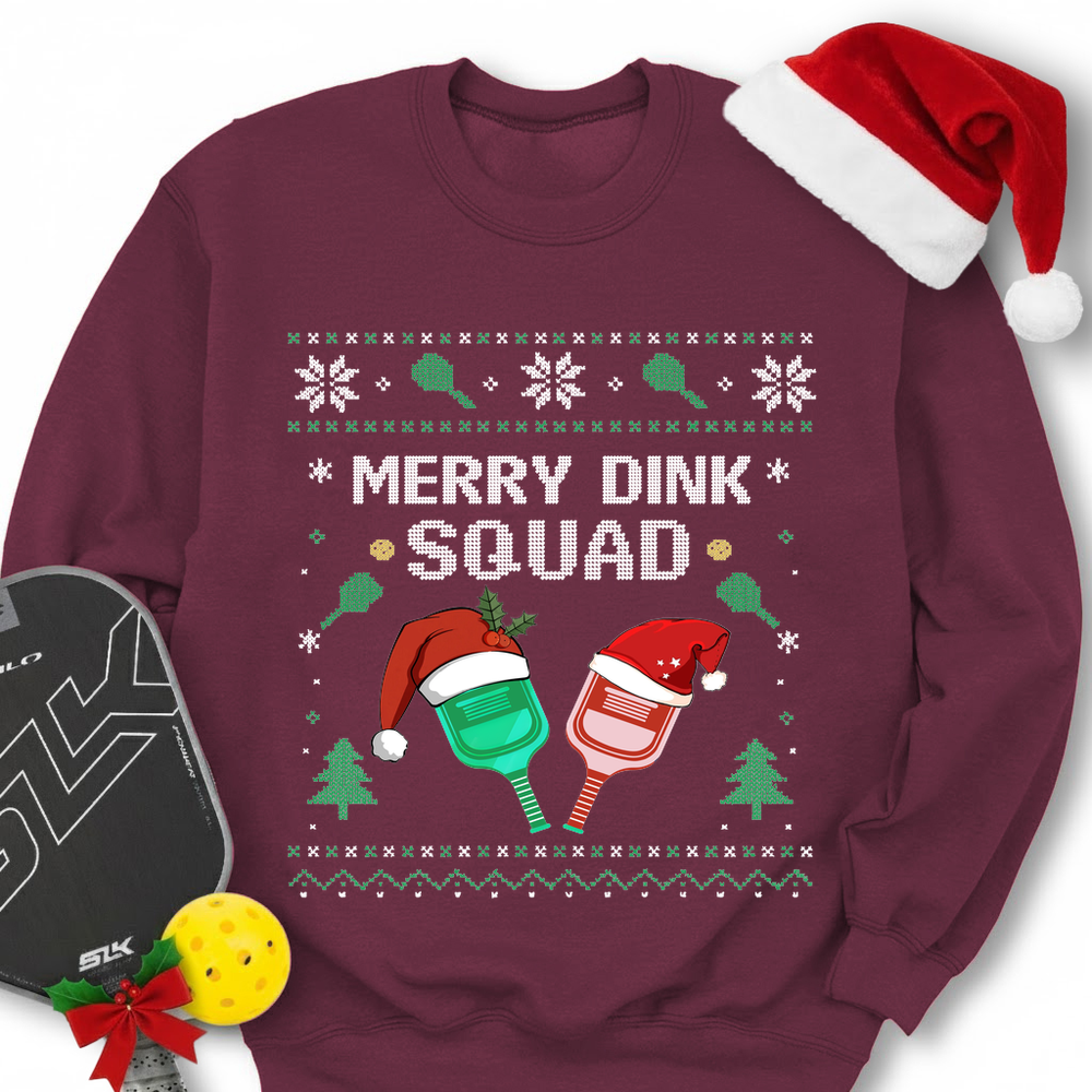 Merry Dink Squad Paddle Sweatshirt - Picklechillz