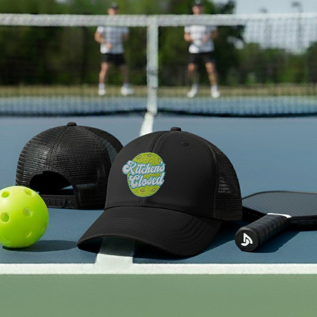 Kitchen's Closed Throwback Pickleball Embroidered Hat - Picklechillz