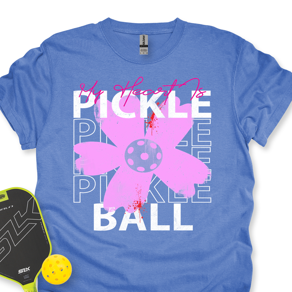 My Heart Is Pickle Pickle Pickle Ball Unisex T-Shirt - Picklechillz