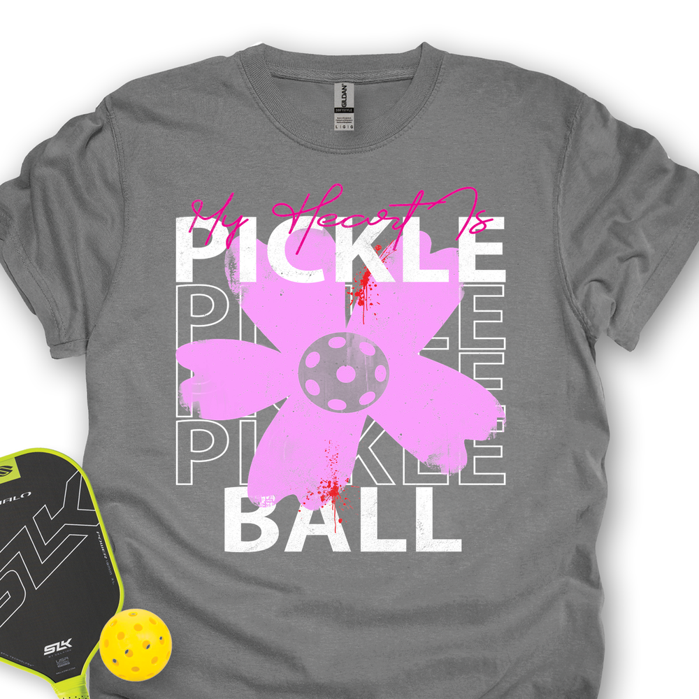 My Heart Is Pickle Pickle Pickle Ball Unisex T-Shirt - Picklechillz