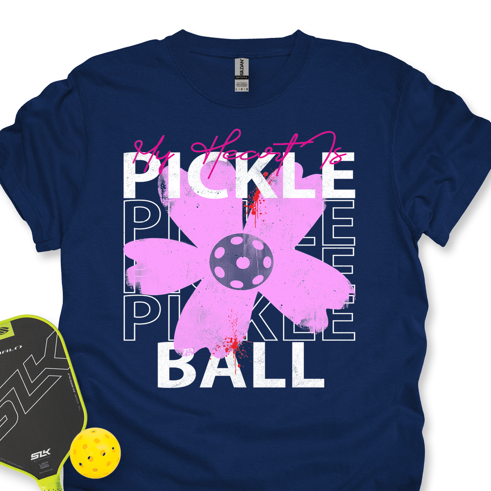 My Heart Is Pickle Pickle Pickle Ball Unisex T-Shirt - Picklechillz