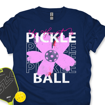 My Heart Is Pickle Pickle Pickle Ball Unisex T-Shirt - Picklechillz
