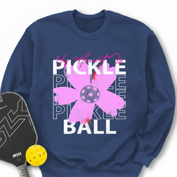 My Heart Is Pickle Pickle Pickle Ball Sweatshirt - Picklechillz