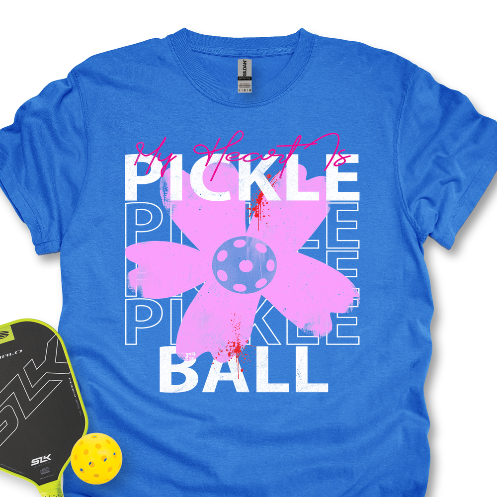 My Heart Is Pickle Pickle Pickle Ball Unisex T-Shirt - Picklechillz