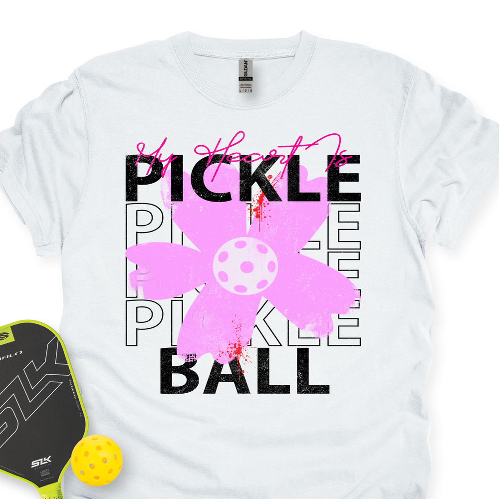 My Heart Is Pickle Pickle Pickle Ball Unisex T-Shirt - Picklechillz