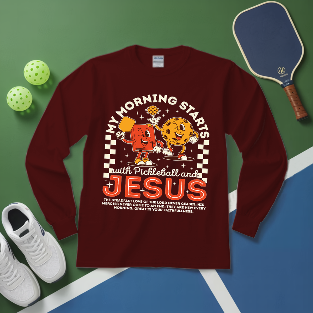 Christian Pickleball And Jesus Long Sleeve - Picklechillz