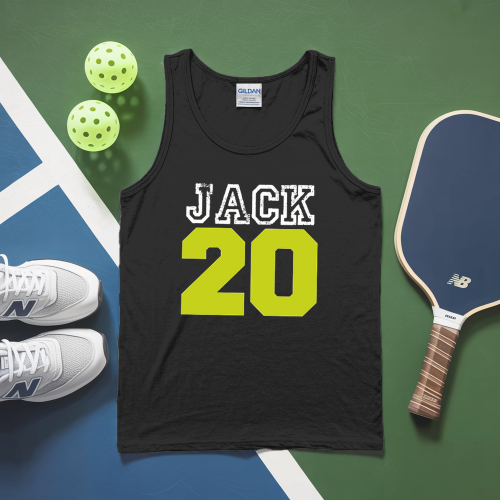 Custom Name and Number Pickleball Team Tank Top - Picklechillz
