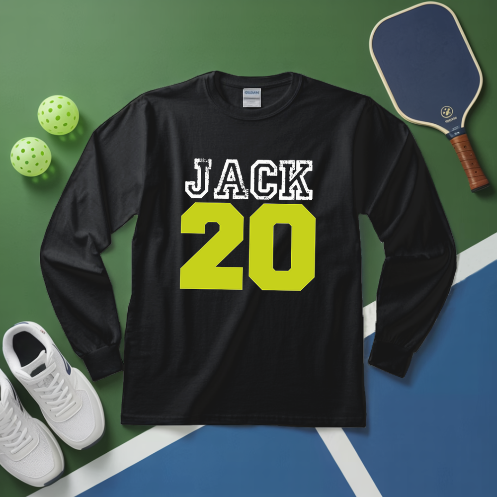 Custom Name and Number Pickleball Team Long Sleeve - Picklechillz