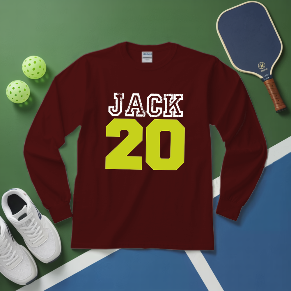 Custom Name and Number Pickleball Team Long Sleeve - Picklechillz