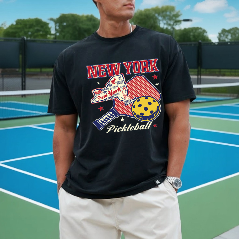 New York Pickleball Players And Sports Fans Unisex T-Shirt - Picklechillz