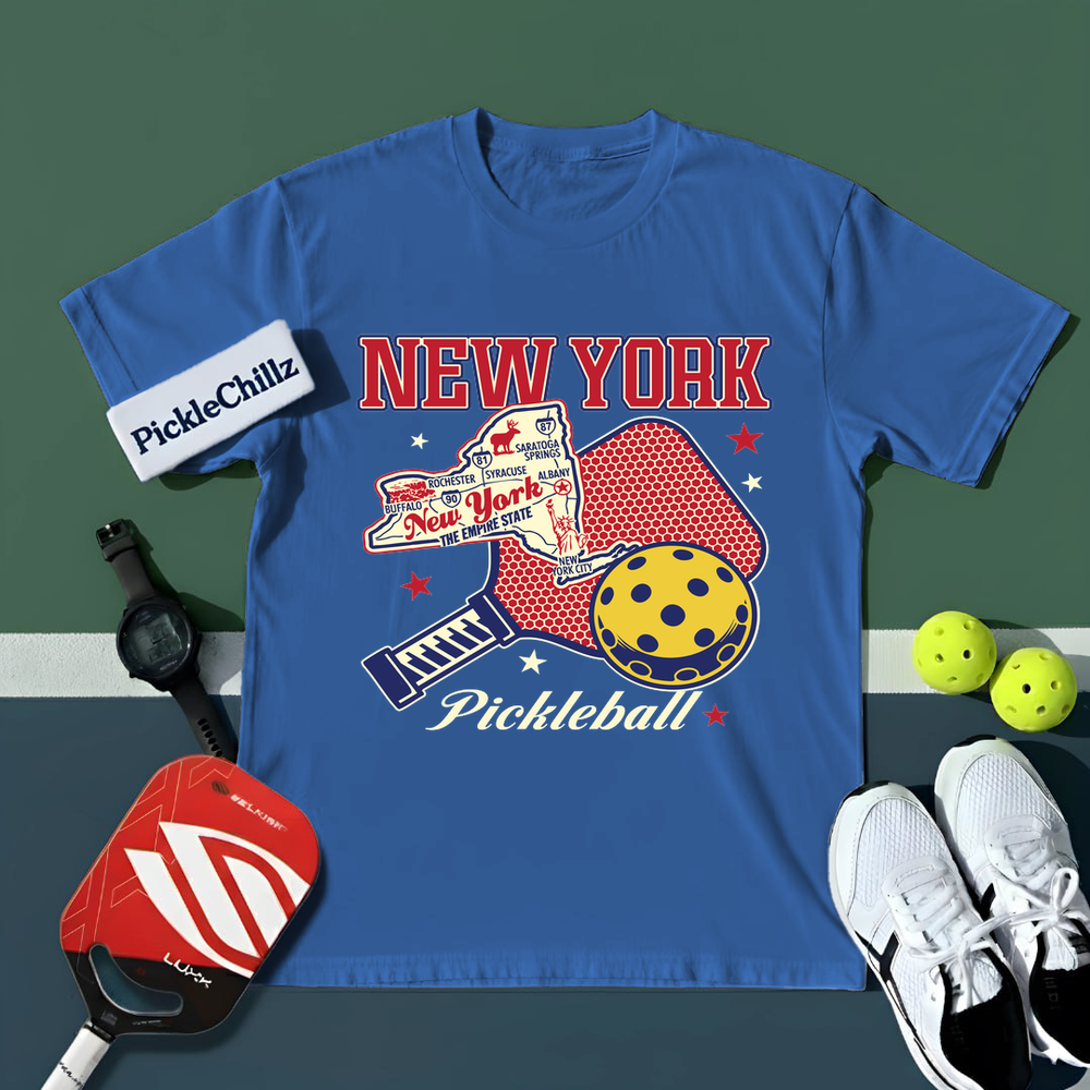 New York Pickleball Players And Sports Fans Unisex T-Shirt - Picklechillz