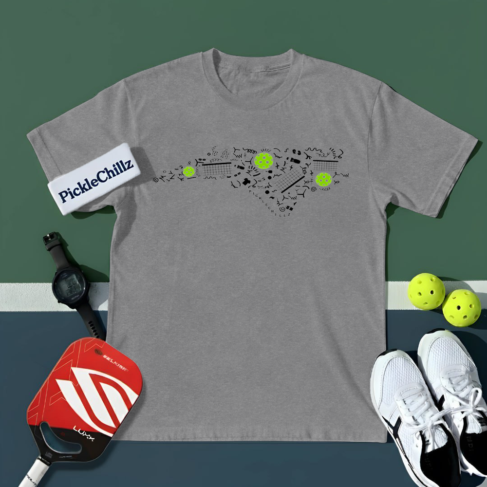 North Carolina Pickleball Map Unisex T-Shirt - Picklechillz