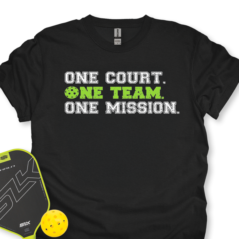 One Team. One Court. One Goal Unisex T-Shirt - Picklechillz