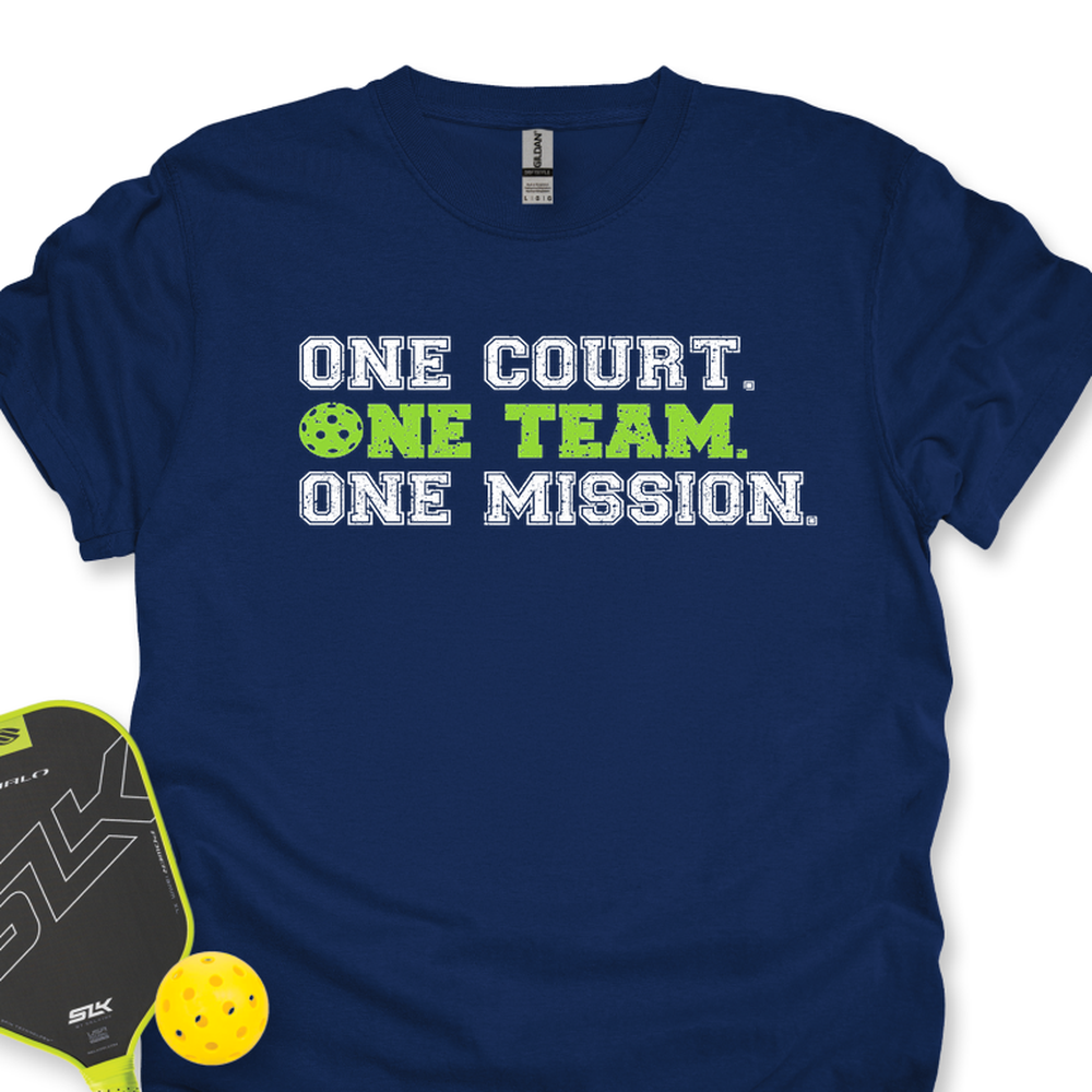 One Team. One Court. One Goal Unisex T-Shirt - Picklechillz
