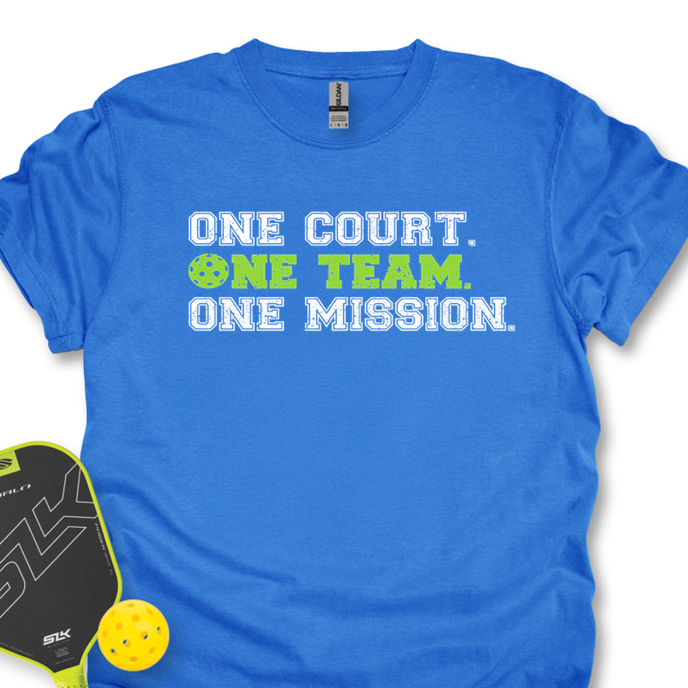 One Team. One Court. One Goal Unisex T-Shirt - Picklechillz