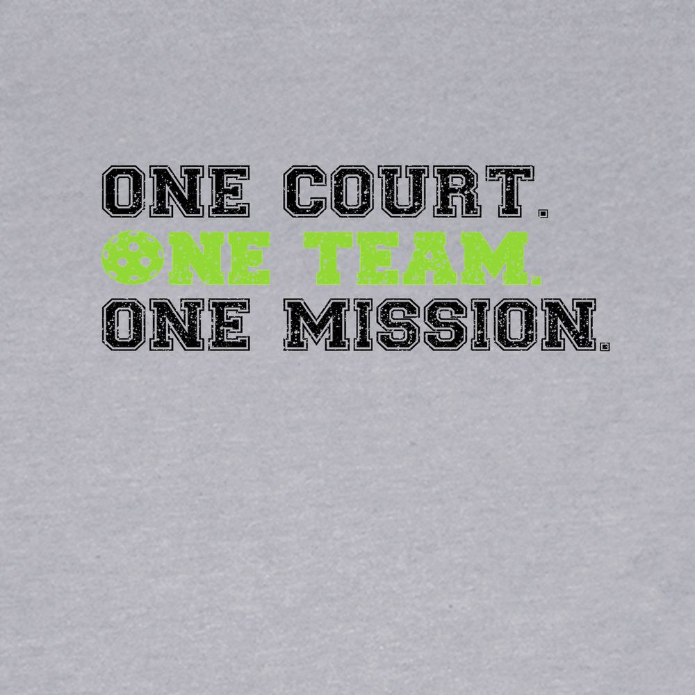 One Team. One Court. One Goal Unisex T-Shirt - Picklechillz