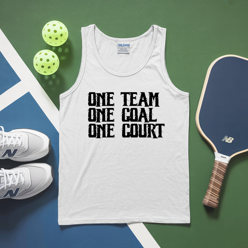 One Team. One Goal. One Court. Tank Top - Picklechillz