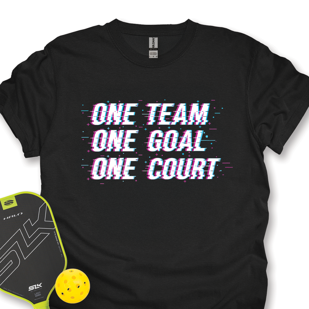 One Team. One Goal. One Court. Unisex T-Shirt - Picklechillz