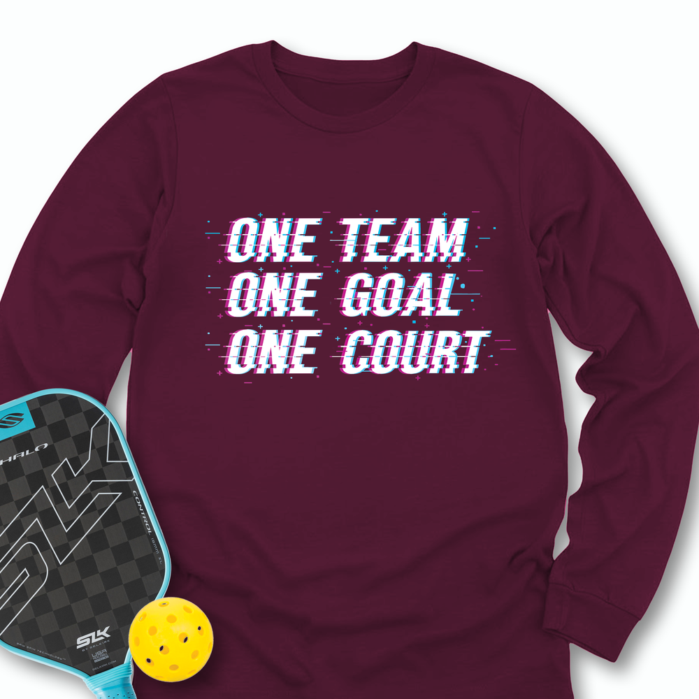 One Team. One Goal. One Court. Long Sleeve - Picklechillz