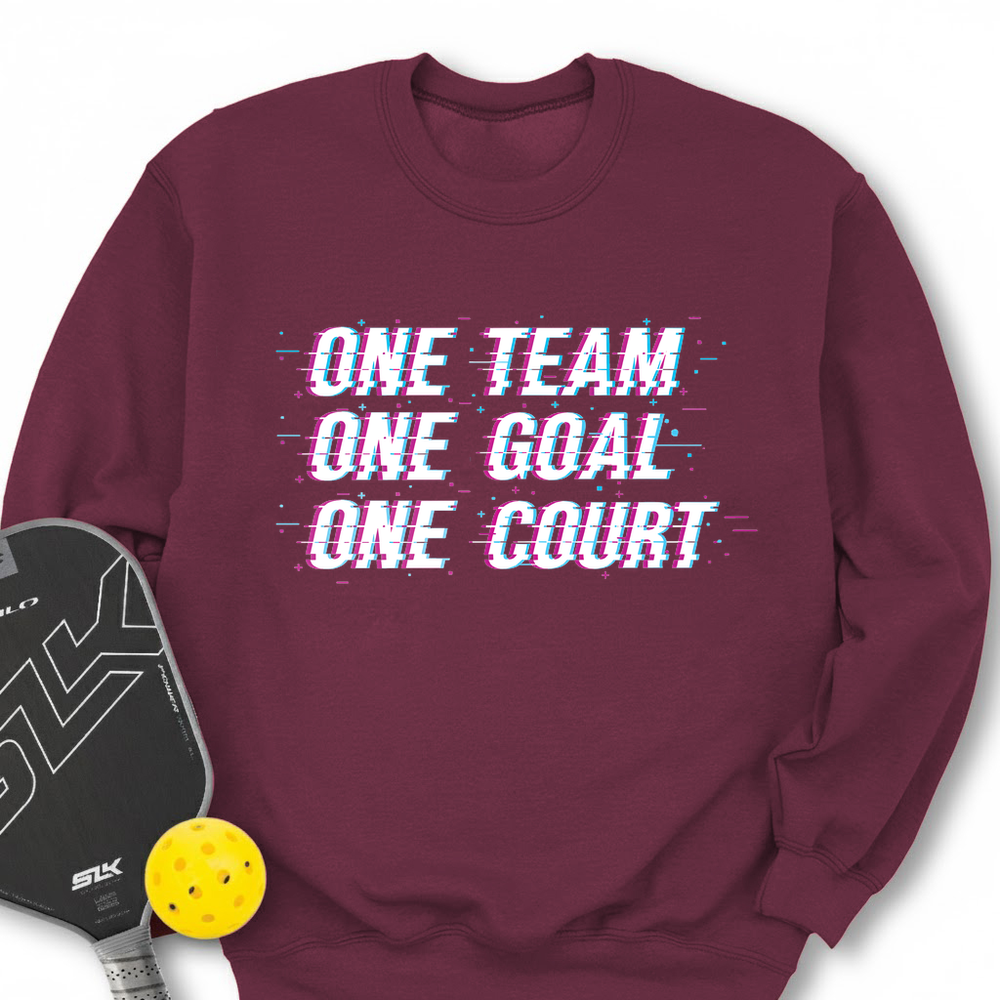 One Team. One Goal. One Court. Sweatshirt - Picklechillz