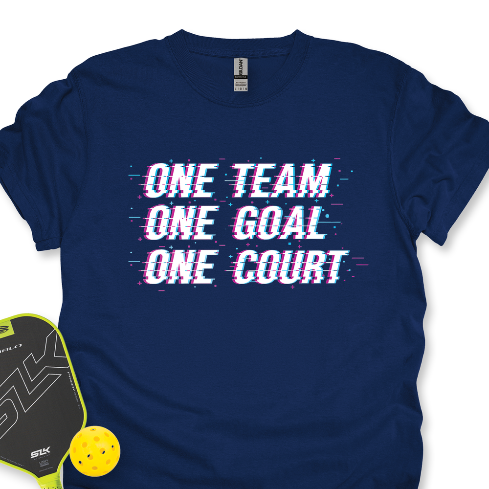 One Team. One Goal. One Court. Unisex T-Shirt - Picklechillz