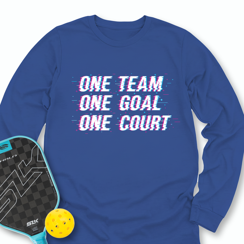 One Team. One Goal. One Court. Long Sleeve - Picklechillz
