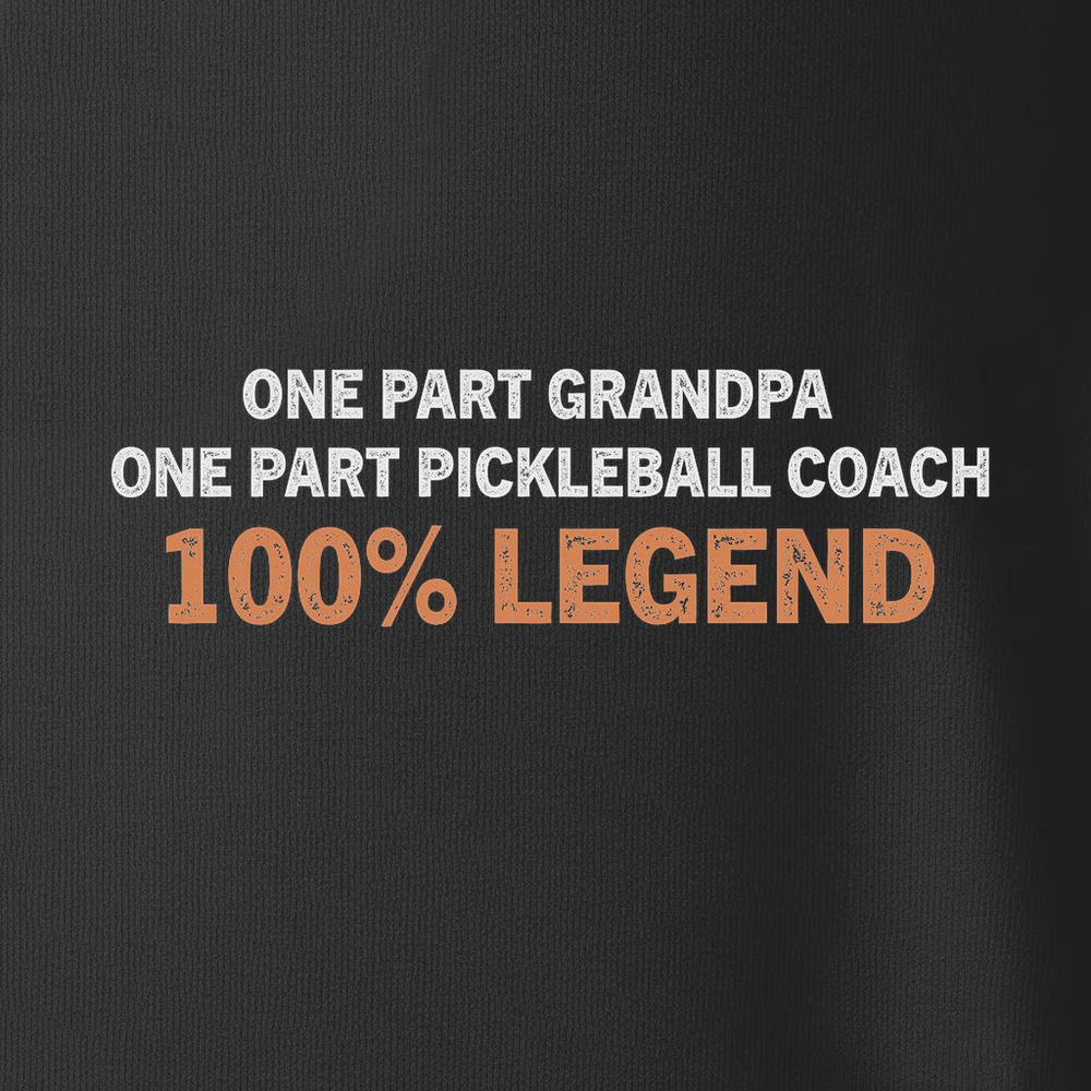 One Part Grandpa - One Part Pickleball Coach- 100% Legend Tank Top - Picklechillz