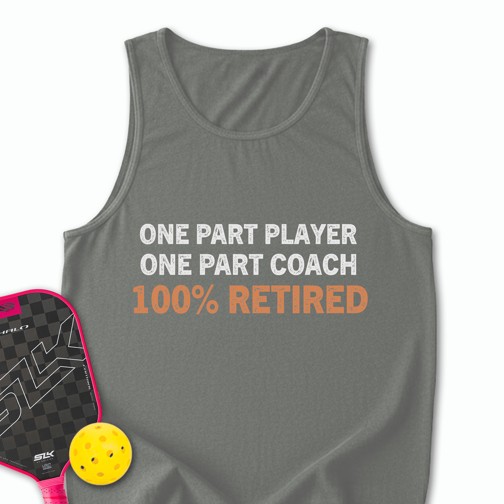 One Part Player – One Part Coach – 100% Pickleballer Tank Top - Picklechillz