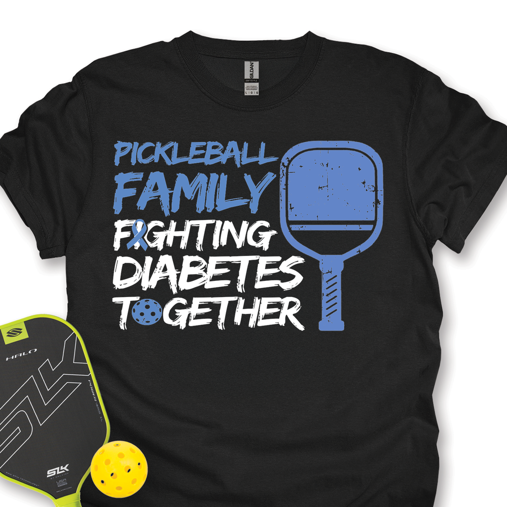 Pickleball Family Fighting Diabetes Together Unisex T-Shirt - Picklechillz