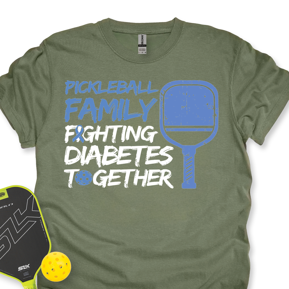 Pickleball Family Fighting Diabetes Together Unisex T-Shirt - Picklechillz
