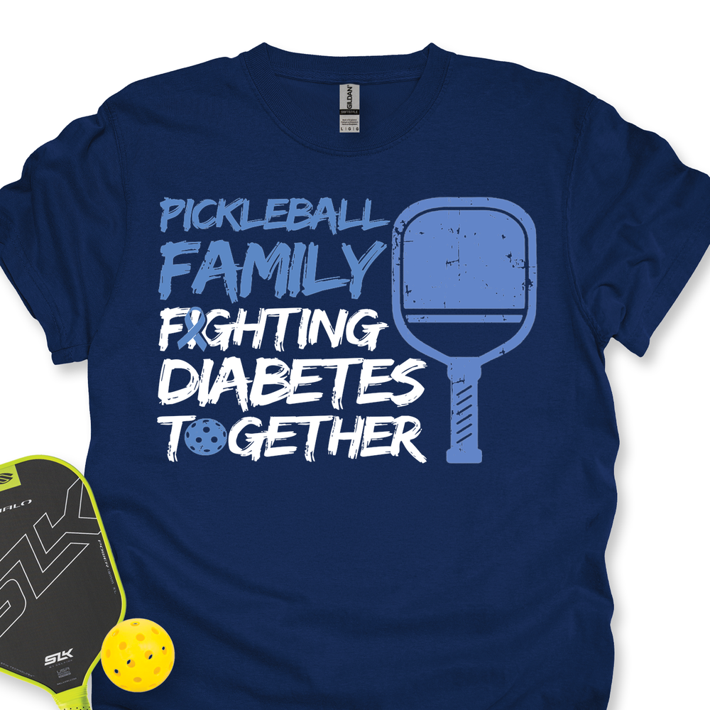 Pickleball Family Fighting Diabetes Together Unisex T-Shirt - Picklechillz